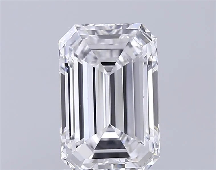 3.02ct Emerald Lab Grown Diamond (Colour D, Clarity IF, IGI Certified)