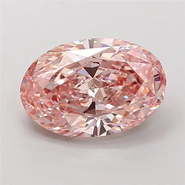 3.02ct Oval Lab Grown Diamond (Colour Fancy Intense Pink, Clarity VS1, IGI Certified)