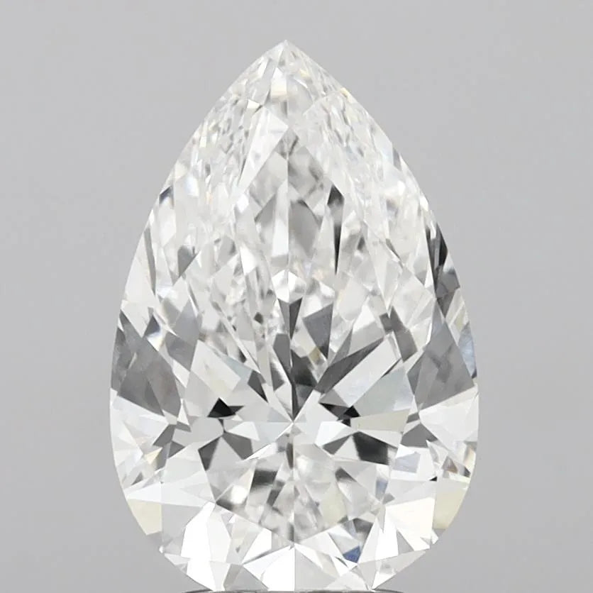3.04ct Pear Lab Grown Diamond (Colour E, Clarity VVS2, IGI Certified)