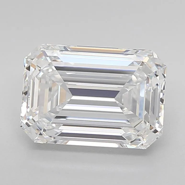 3.05ct Emerald Lab Grown Diamond (Colour D, Clarity IF, Cut EX, IGI Certified)