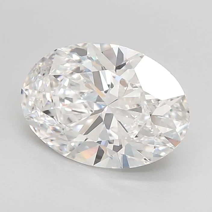 3.06ct Oval Lab Grown Diamond (Colour D, Clarity IF, Cut EX, IGI Certified)