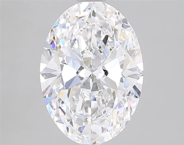 3.08ct Oval Lab Grown Diamond (Colour D, Clarity VVS1, IGI Certified)