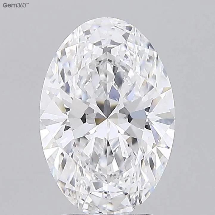 3.08ct Oval Lab Grown Diamond (Colour D, Clarity VVS2, IGI Certified)