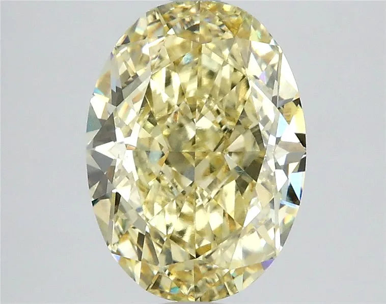 3.08ct Oval Lab Grown Diamond (Colour Fancy Yellow, Clarity VVS2, IGI Certified)
