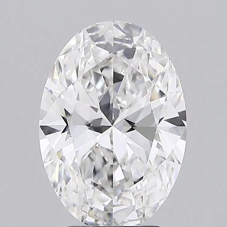 3.11ct Oval Lab Grown Diamond (Colour E, Clarity VVS2, IGI Certified)