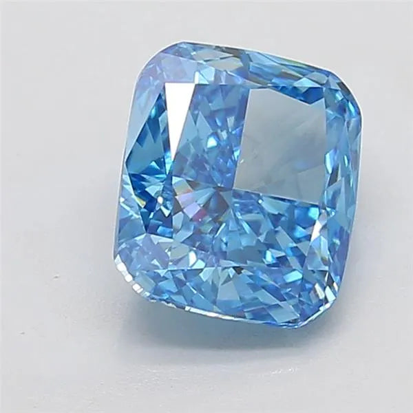 3.50ct Cushion modified Lab Grown Diamond (Colour Fancy Vivid Blue, Clarity VVS2, IGI Certified)