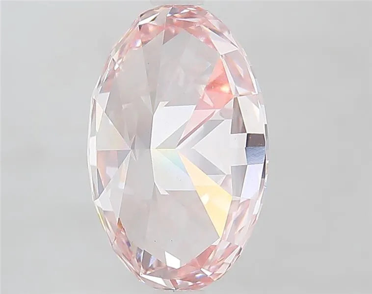 3.50ct Oval Lab Grown Diamond (Colour Fancy Vivid Pink, Clarity VVS2, IGI Certified)