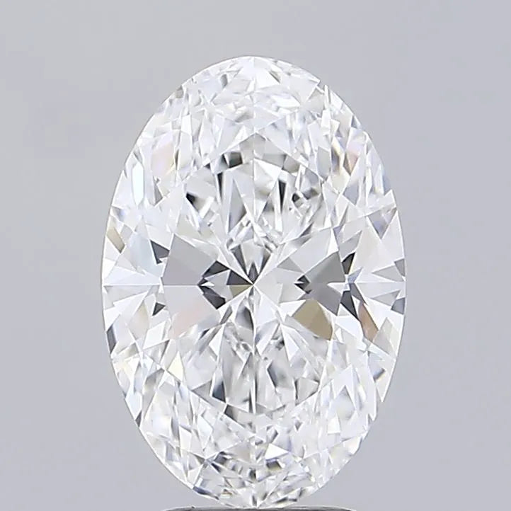 3.65ct Oval Lab Grown Diamond (Colour D, Clarity VVS1, IGI Certified)