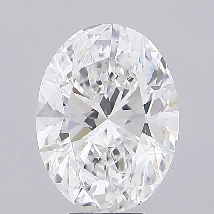 4.00ct Oval Lab Grown Diamond (Colour E, Clarity VS2, IGI Certified)