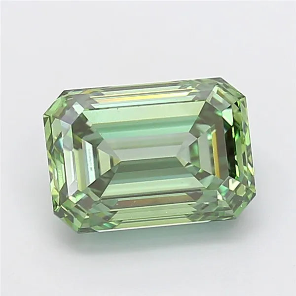 4.03ct Emerald Lab Grown Diamond (Colour Fancy Vivid Green, Clarity VVS2, IGI Certified)