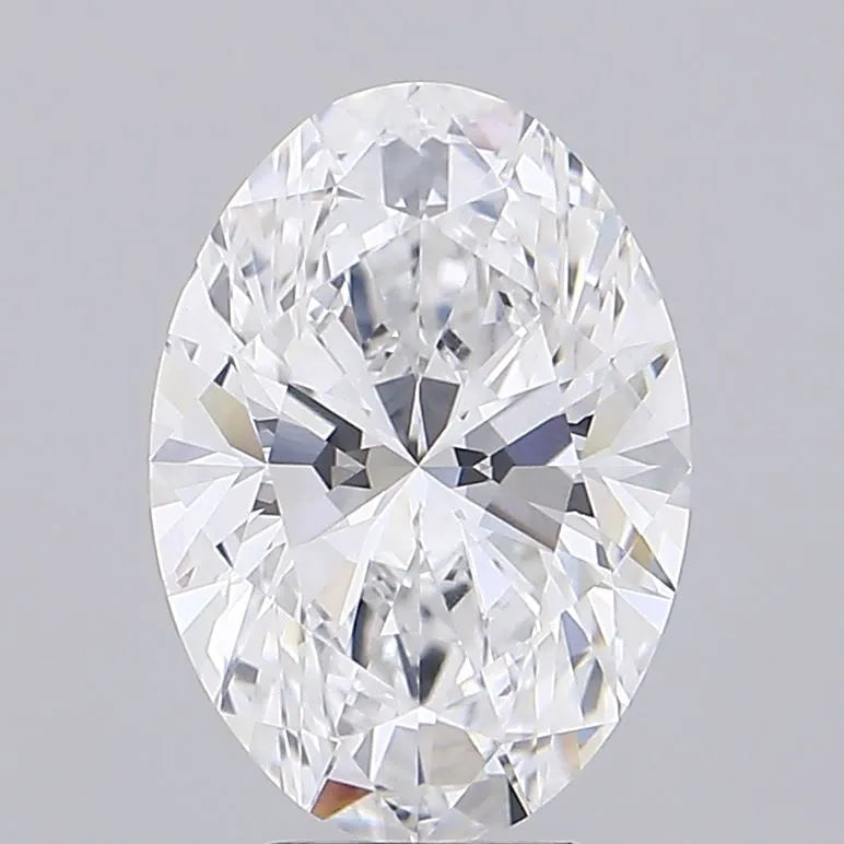 4.04ct Oval Lab Grown Diamond (Colour E, Clarity IF, IGI Certified)