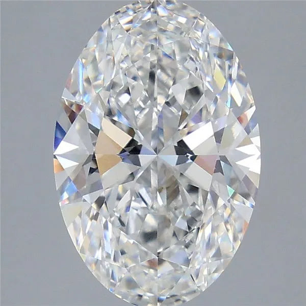 4.06ct Oval Lab Grown Diamond (Colour E, Clarity VVS1, IGI Certified)