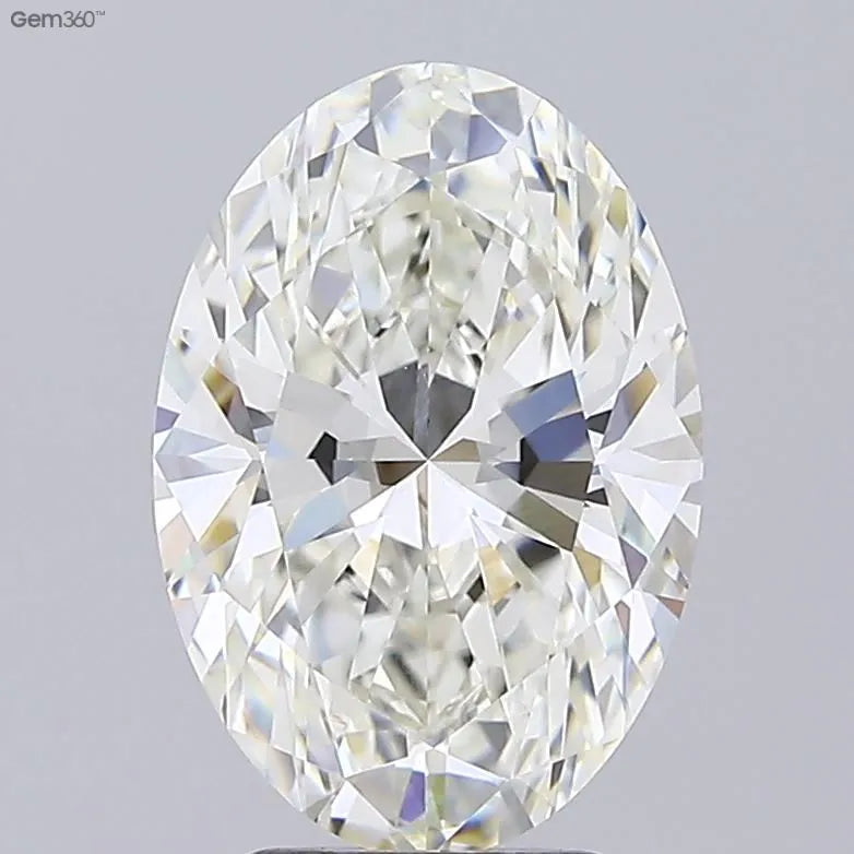 4.06ct Oval Lab Grown Diamond (Colour G, Clarity VVS2, IGI Certified)