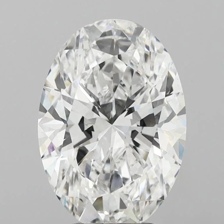4.10ct Oval Lab Grown Diamond (Colour E, Clarity VS1, IGI Certified)