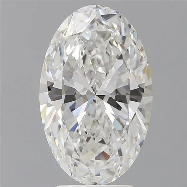 4.10ct Oval Lab Grown Diamond (Colour E, Clarity VVS2, IGI Certified)