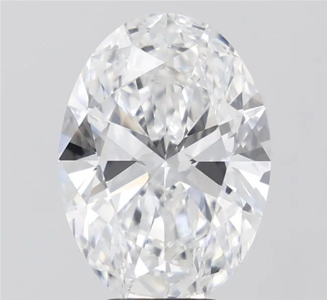 5.00ct Oval Lab Grown Diamond (Colour D, Clarity VVS2, IGI Certified)