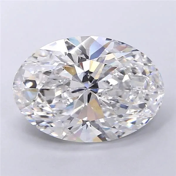 5.00ct Oval Lab Grown Diamond (Colour E, Clarity VS2, IGI Certified)
