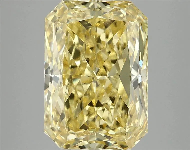 5.05ct Radiant Lab Grown Diamond (Colour Fancy Vivid Yellow, Clarity VS1, IGI Certified)