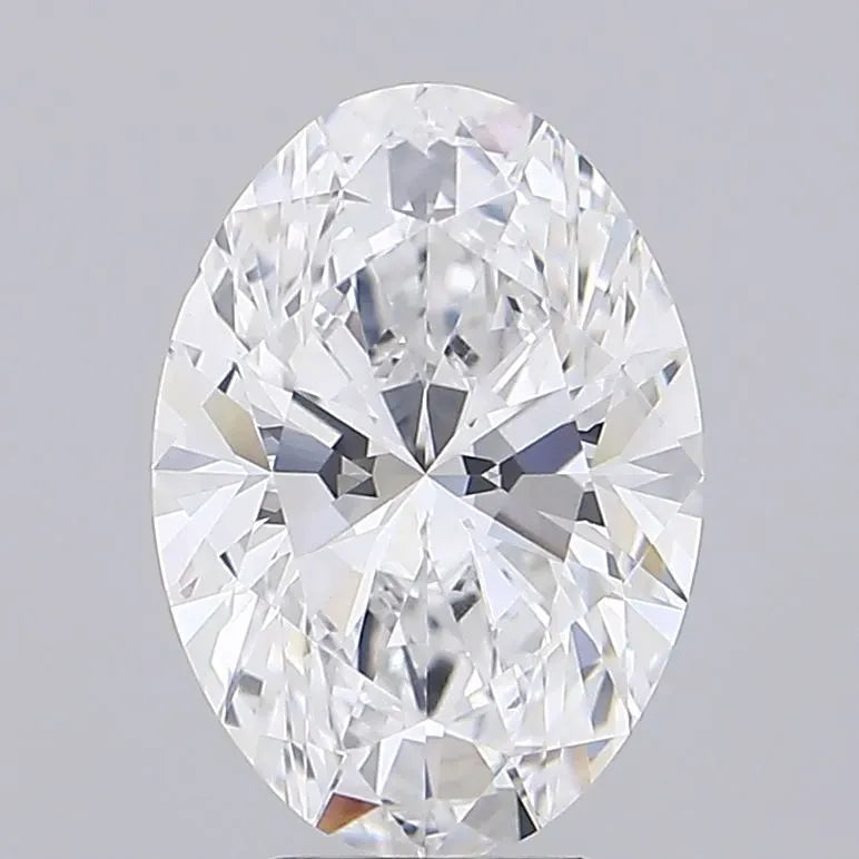5.10ct Oval Lab Grown Diamond (Colour D, Clarity VVS1, IGI Certified)