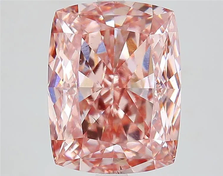 6.06ct Cushion modified Lab Grown Diamond (Colour Fancy Vivid Pink, Clarity VS2, IGI Certified)