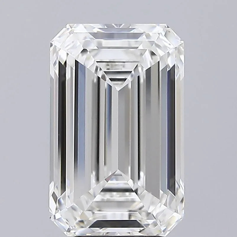 6.10ct Emerald Lab Grown Diamond (Colour F, Clarity VVS2, IGI Certified)