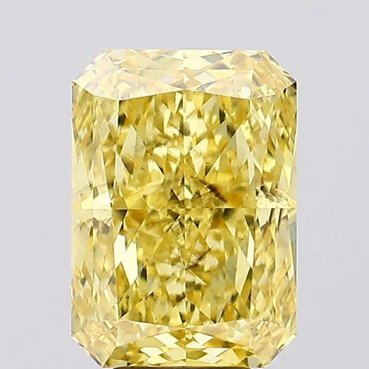 6.66ct Radiant Lab Grown Diamond (Colour Fancy Vivid Yellow, Clarity SI1, IGI Certified)