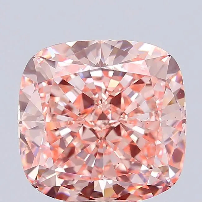7.02ct Cushion modified Lab Grown Diamond (Colour Fancy Vivid Pink, Clarity VS1, IGI Certified)