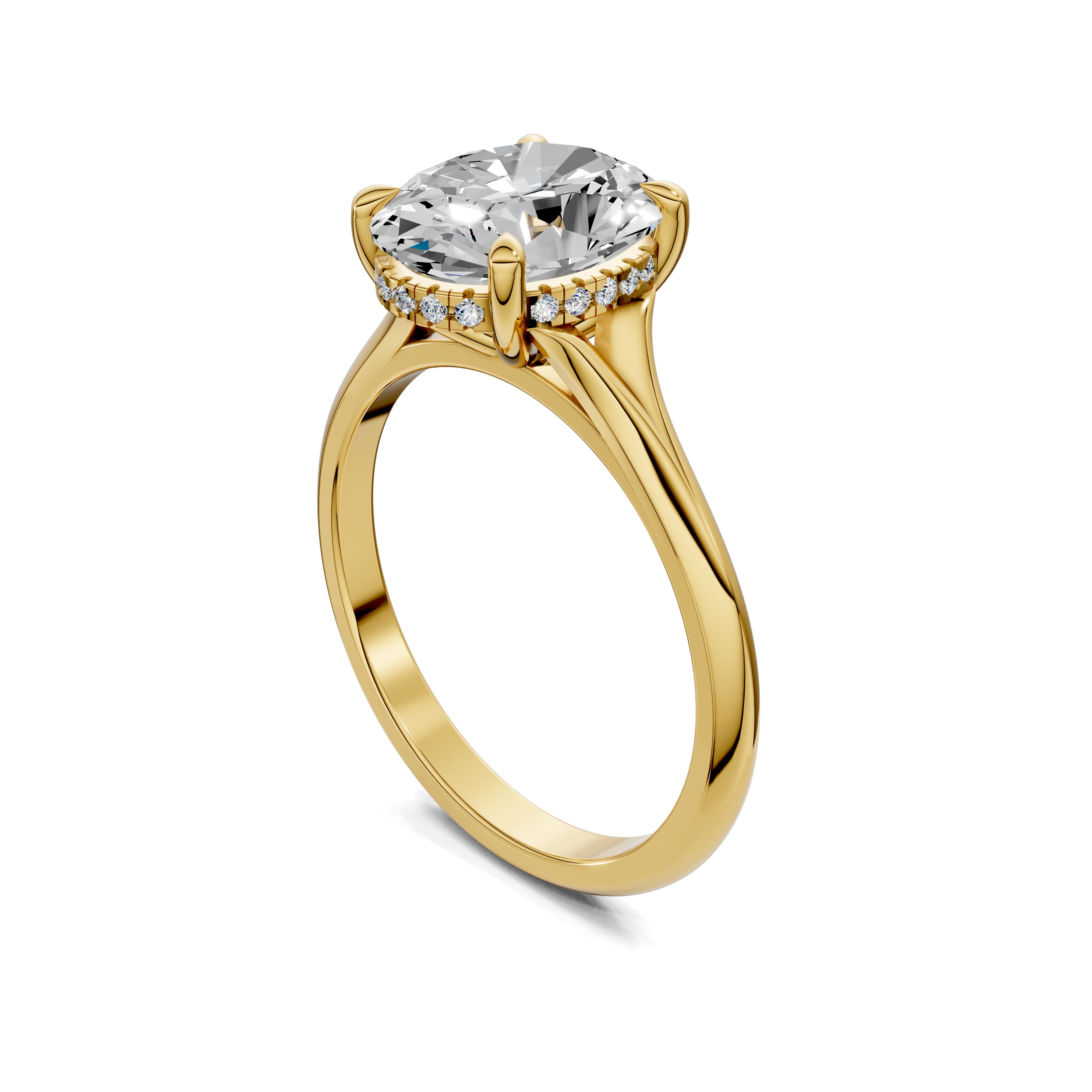 The Astrid Oval Solitaire Ring