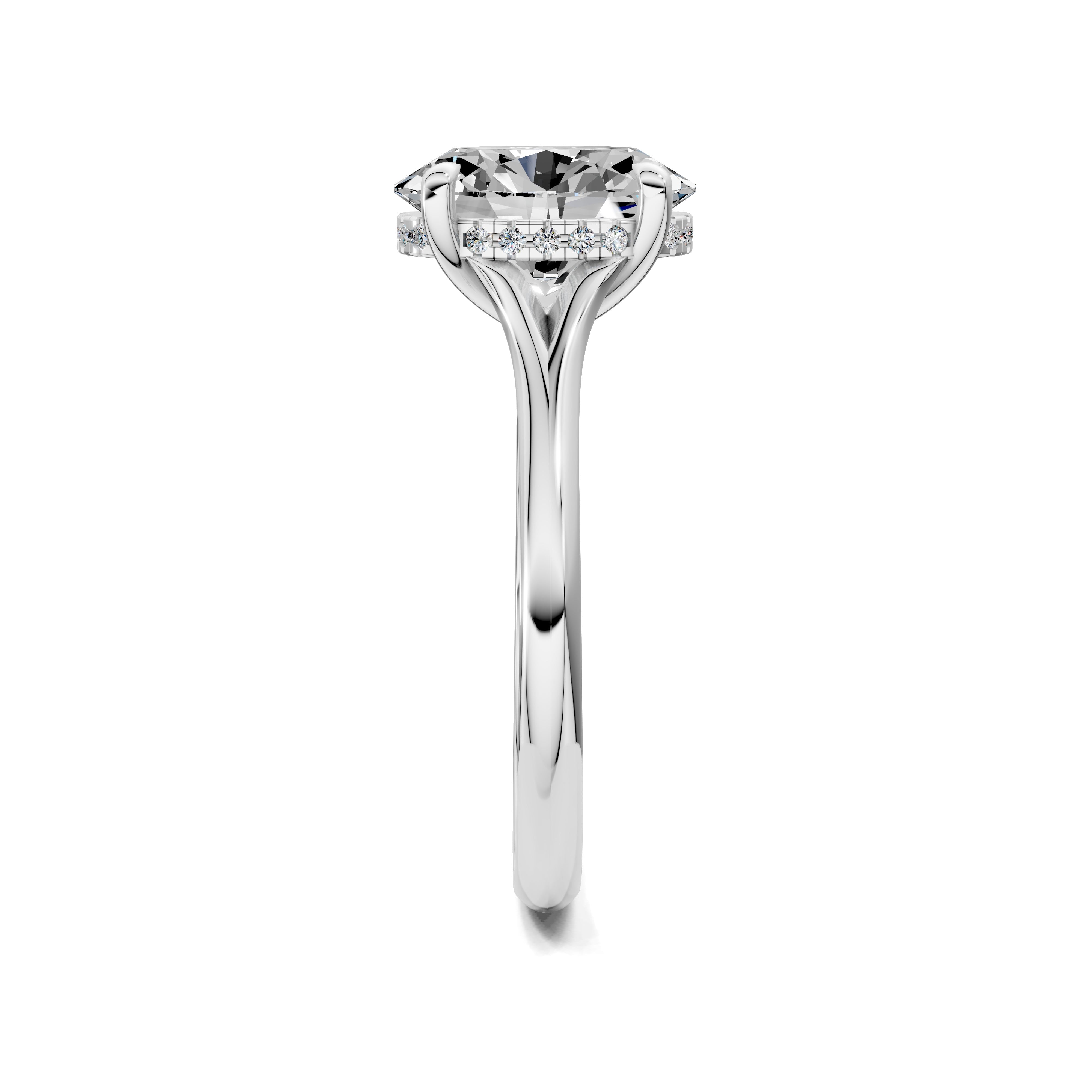 The Astrid Oval Solitaire Ring