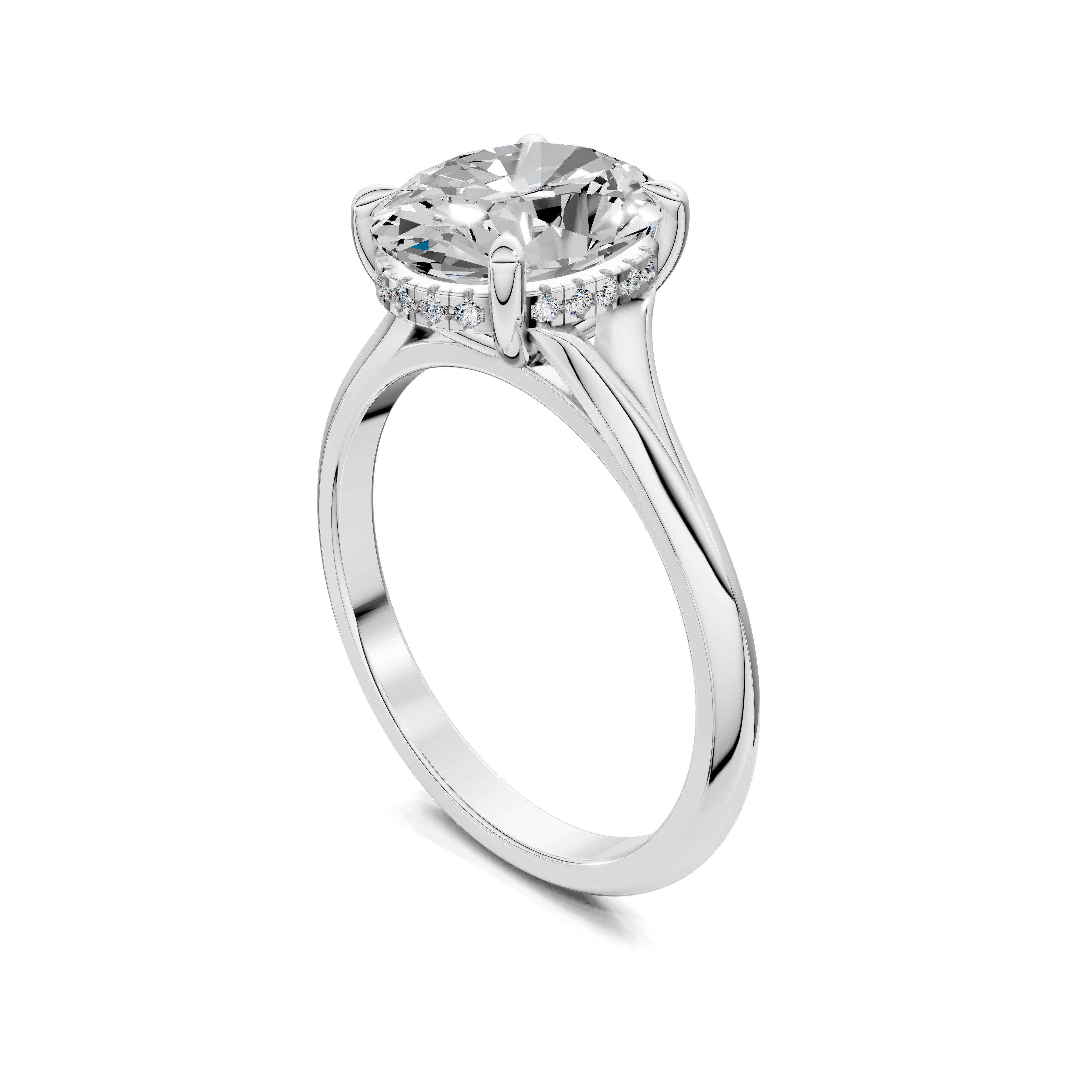 The Astrid Oval Solitaire Ring
