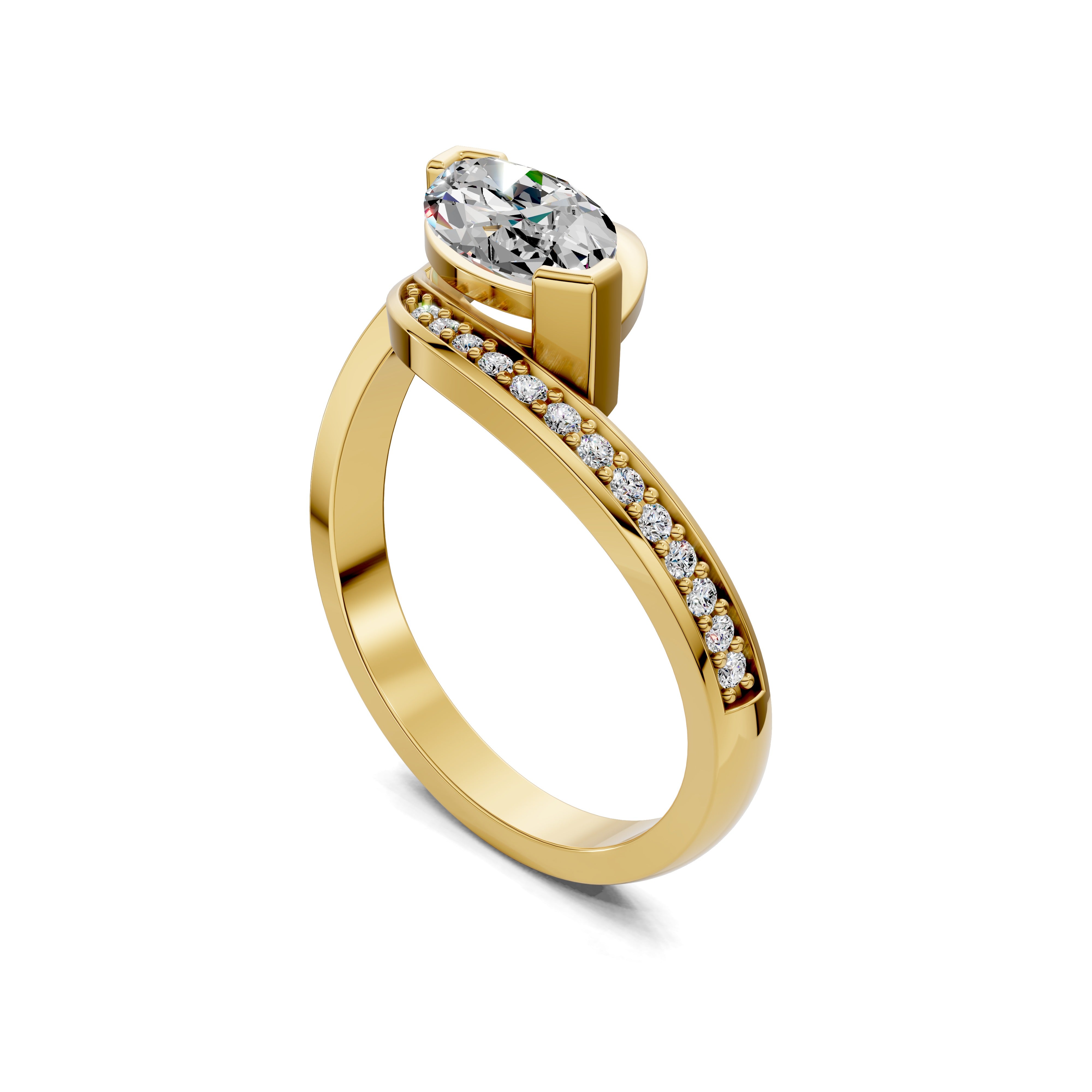 The Eclipse Marquise Bypass Ring