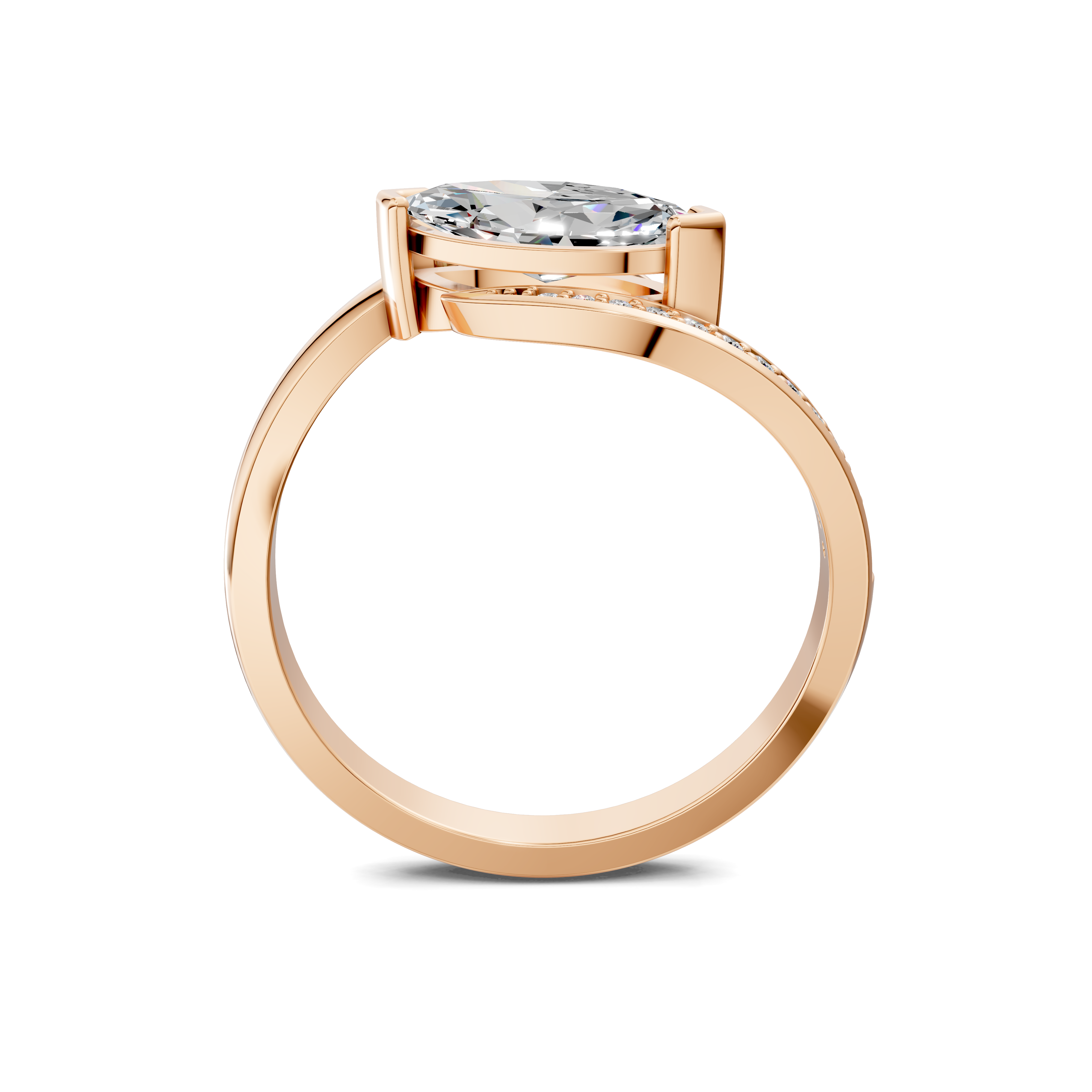The Eclipse Marquise Bypass Ring