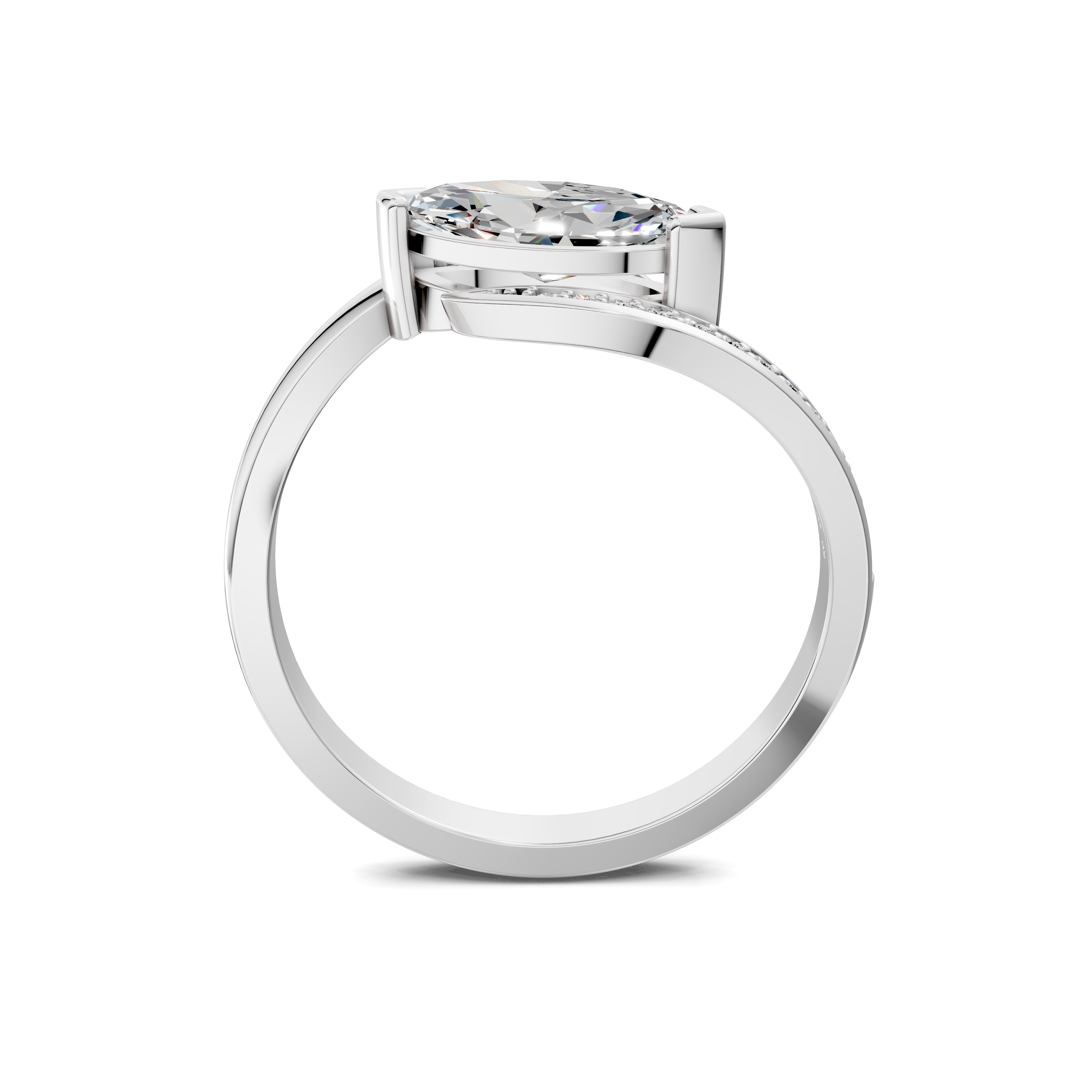 The Eclipse Marquise Bypass Ring