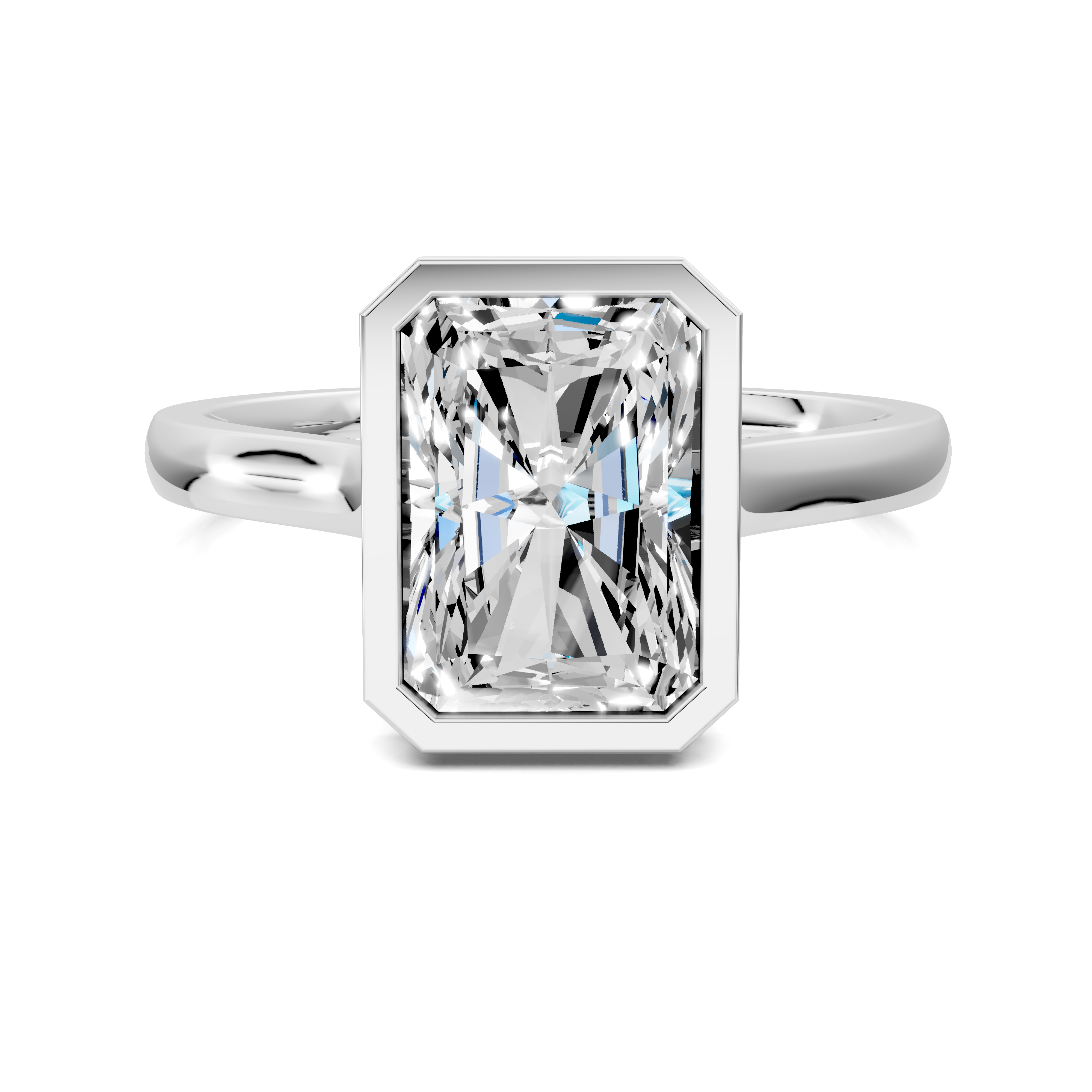 Artemis Bezel Hidden Halo Ring