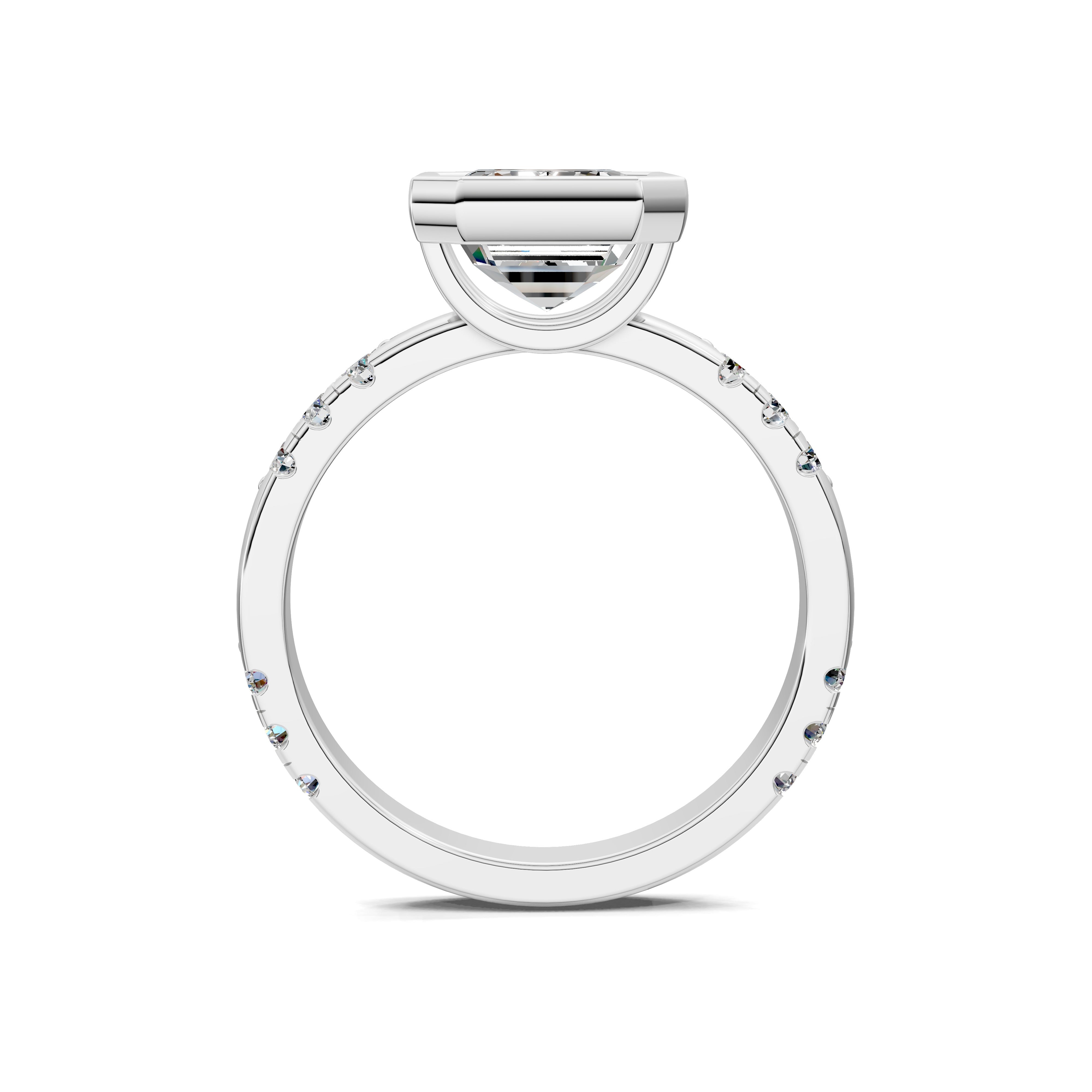 The Seraphelle Emerald Bezel Ring