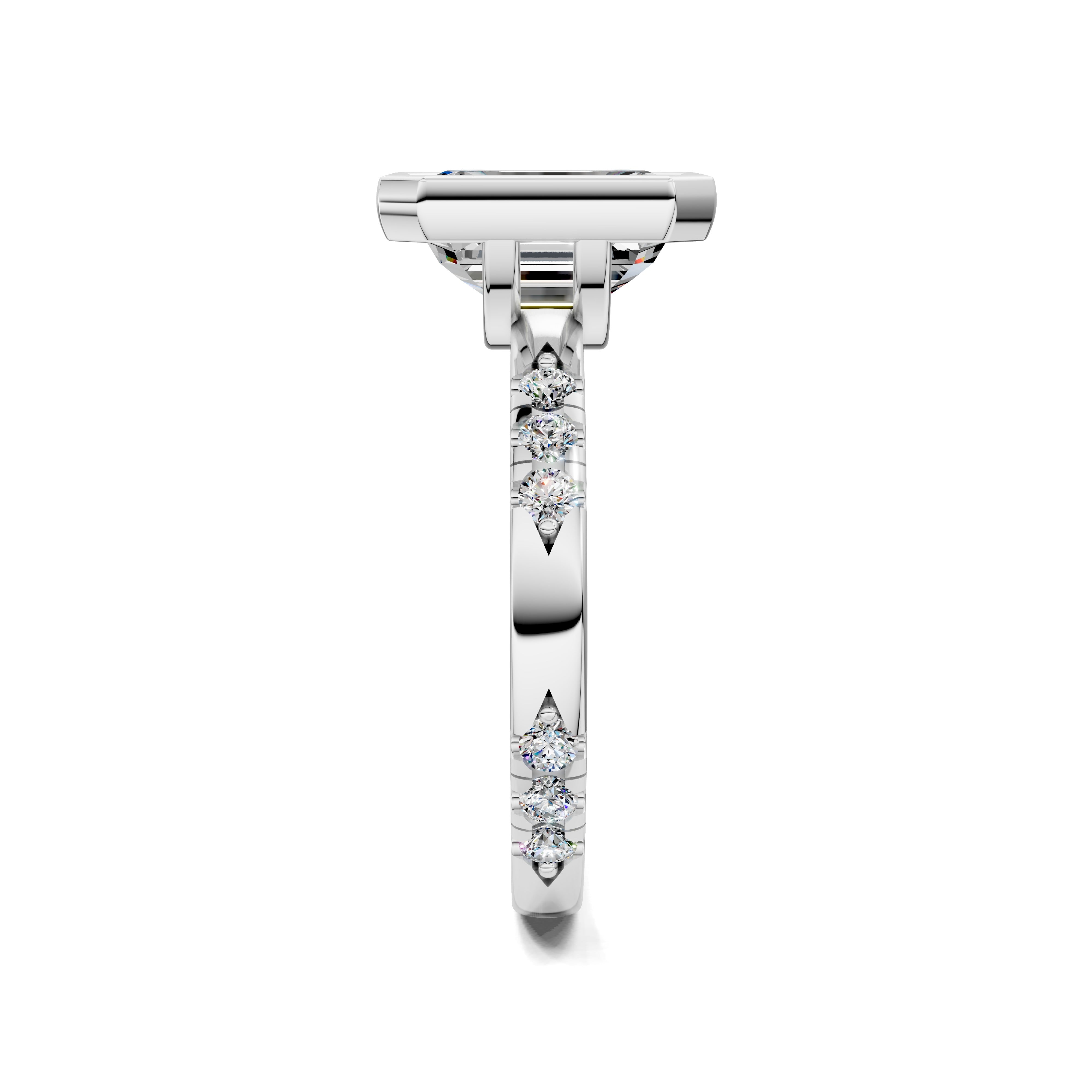 The Seraphelle Emerald Bezel Ring