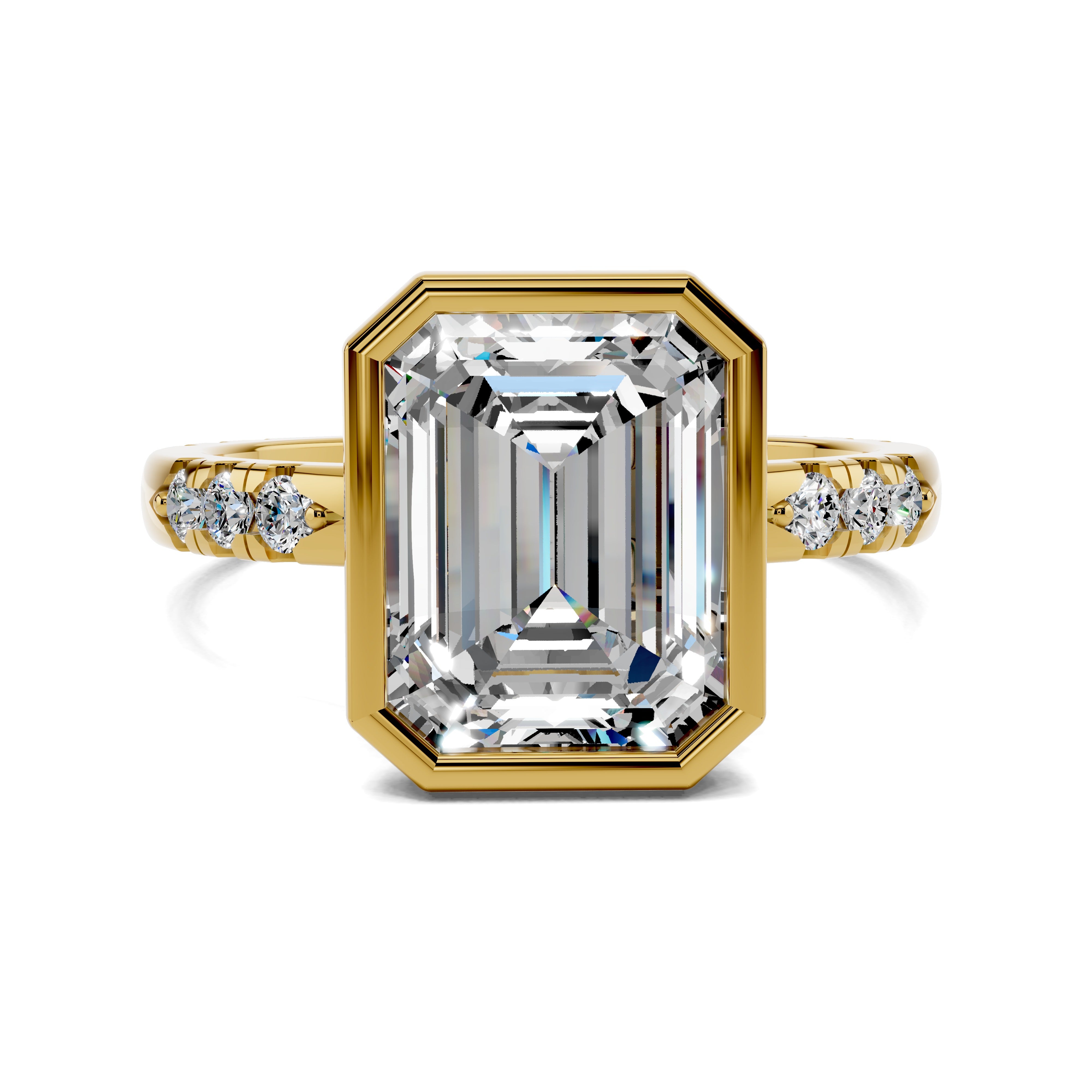 The Seraphelle Emerald Bezel Ring