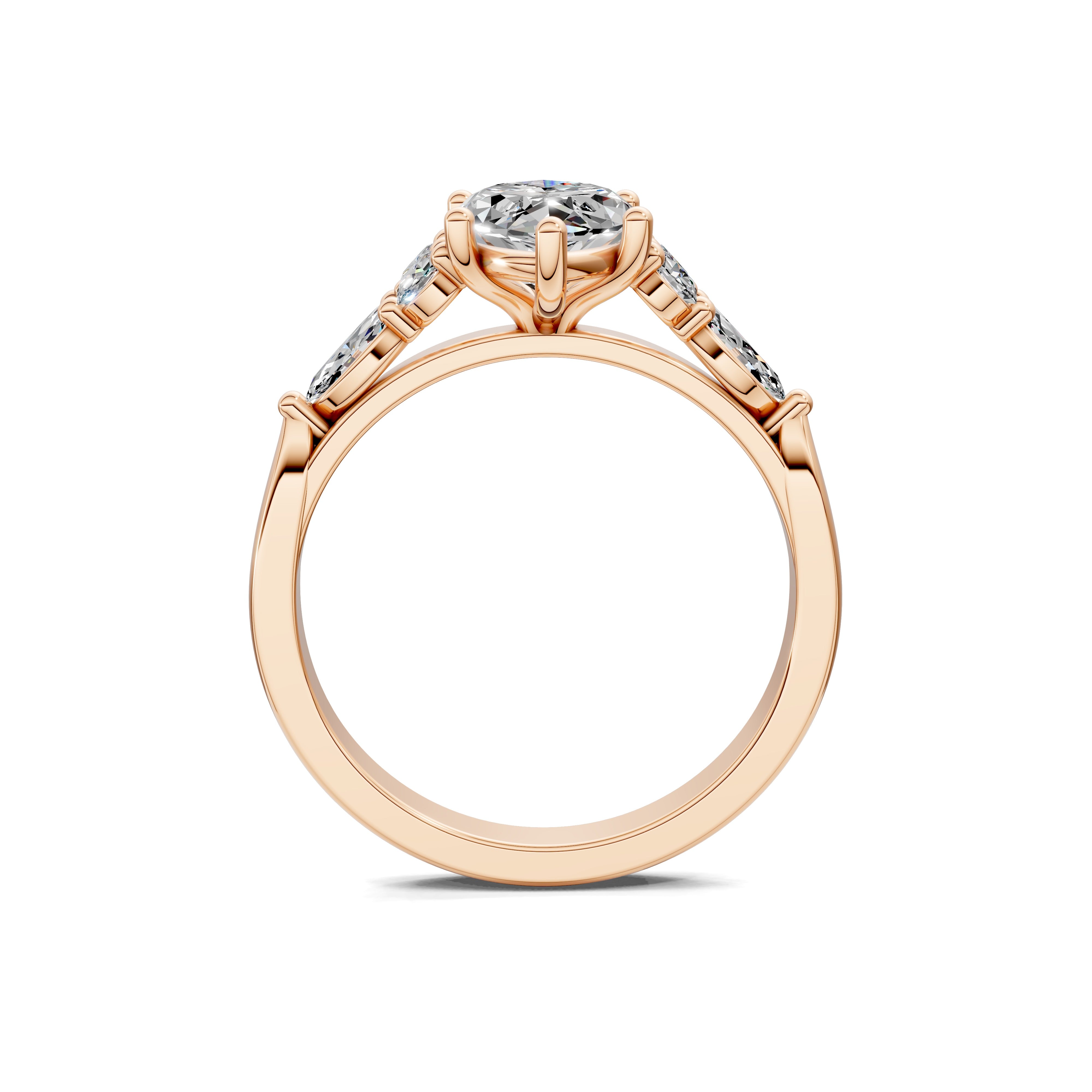 The Lunara Marquise Cluster Ring