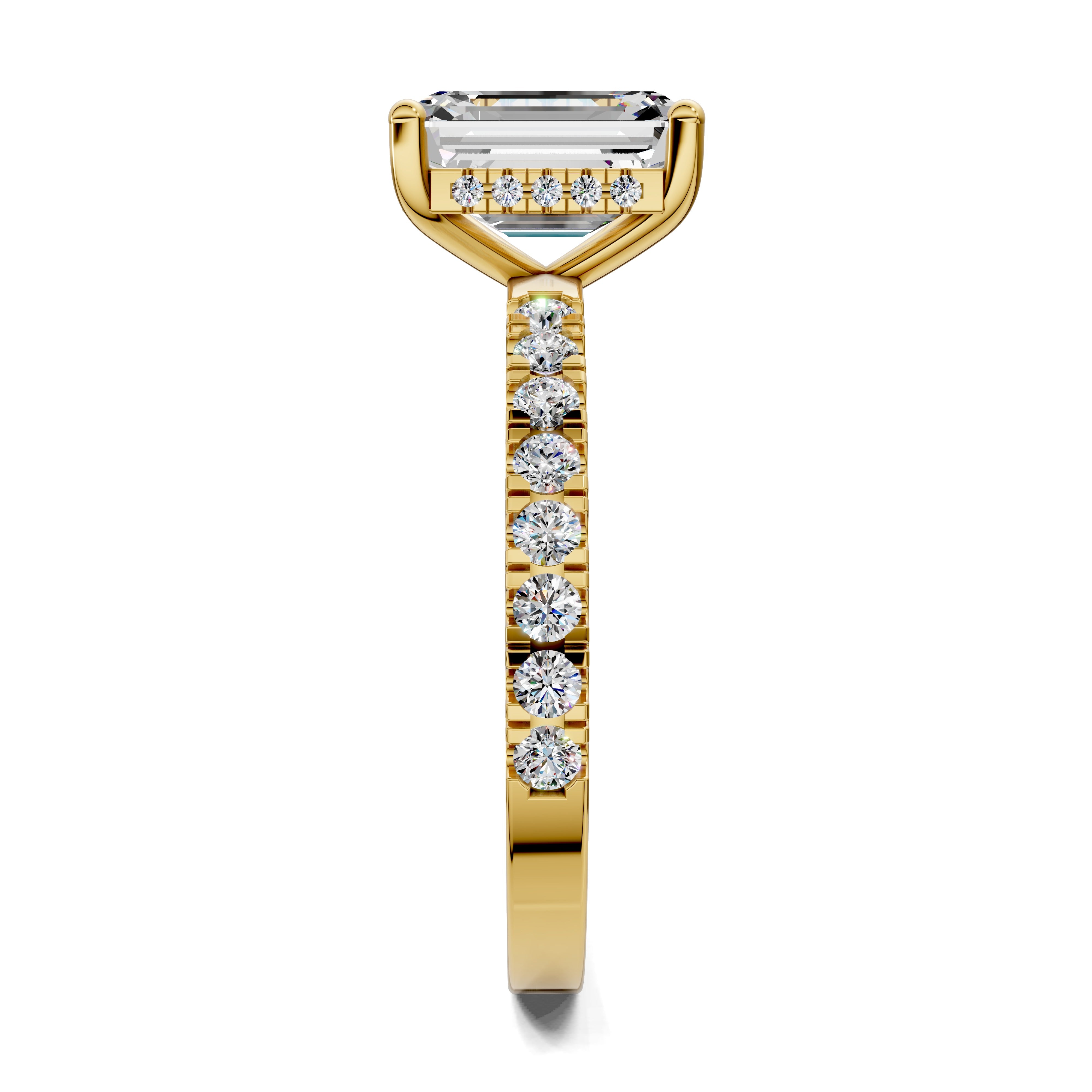 Marcella Semi Pavé Hidden Halo Ring