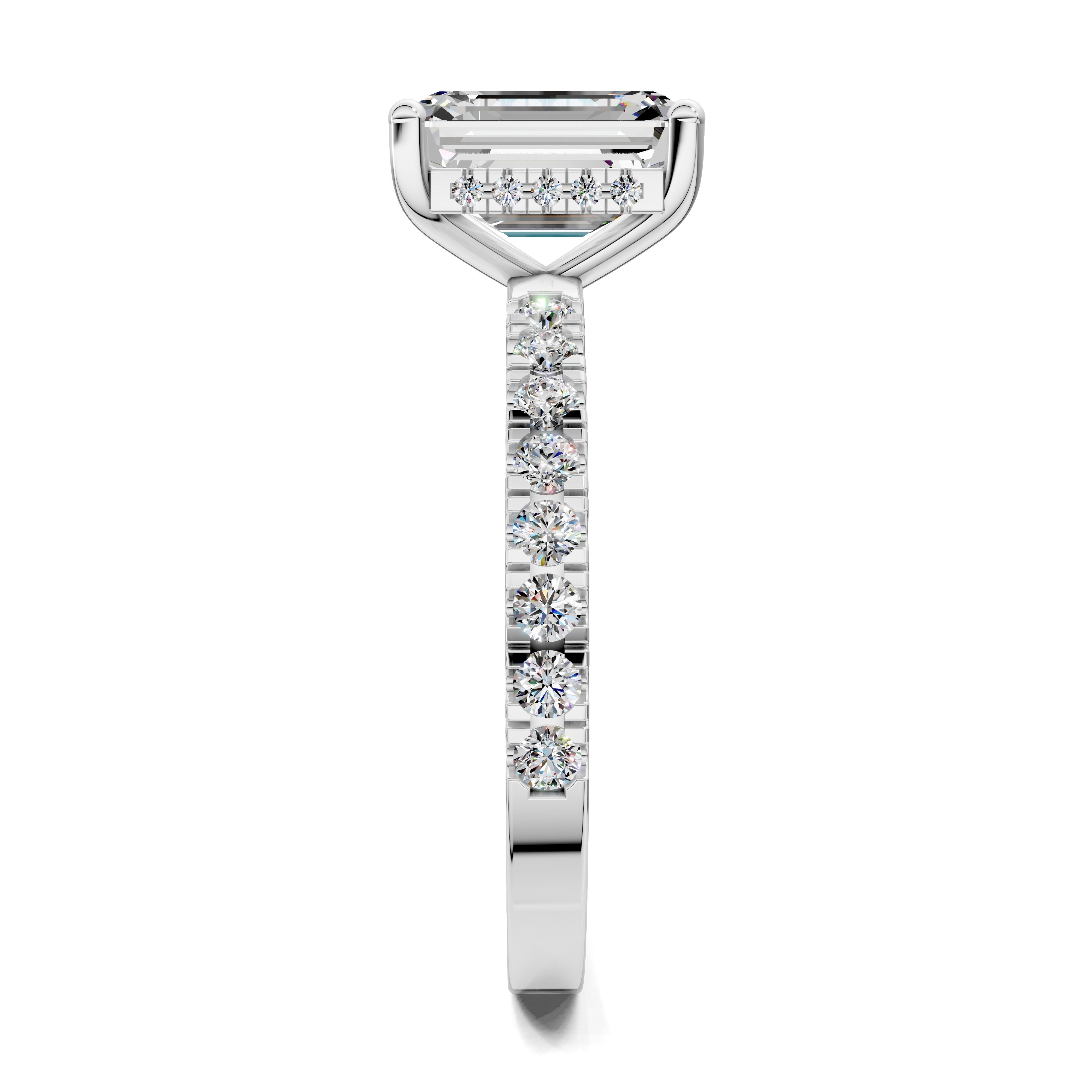 Marcella Semi Pavé Hidden Halo Ring