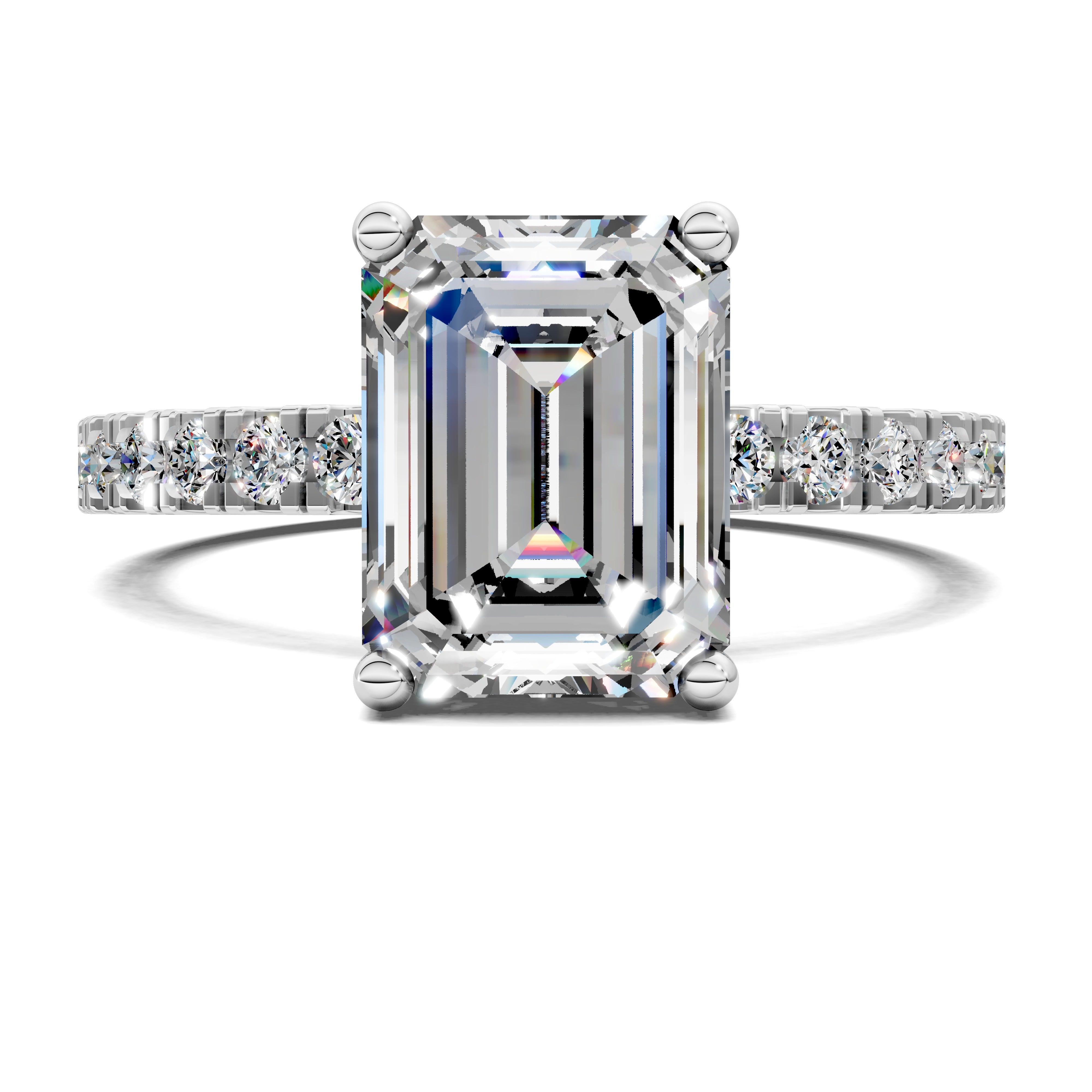 Marcella Semi Pavé Hidden Halo Ring