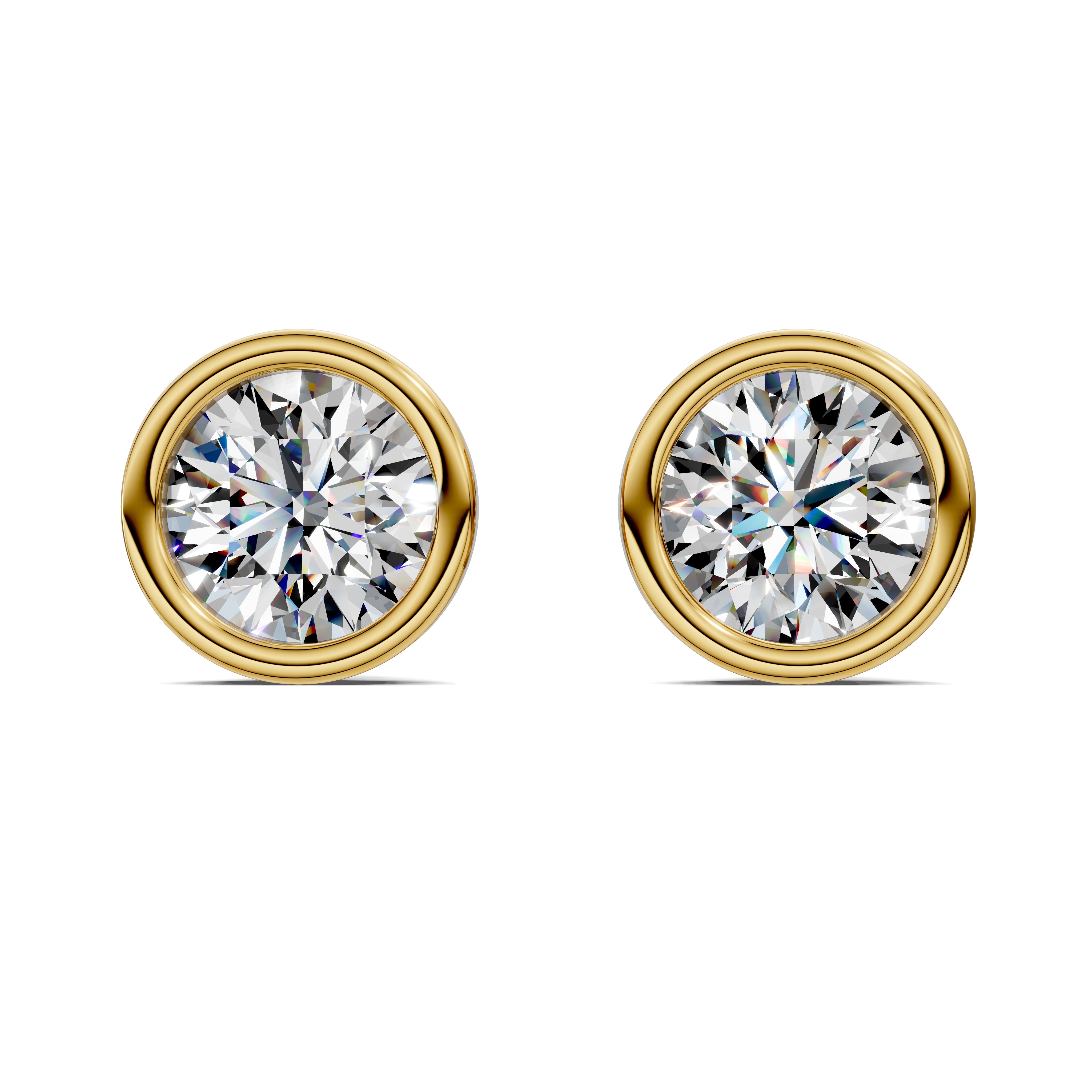 Lena Round Diamond Studs