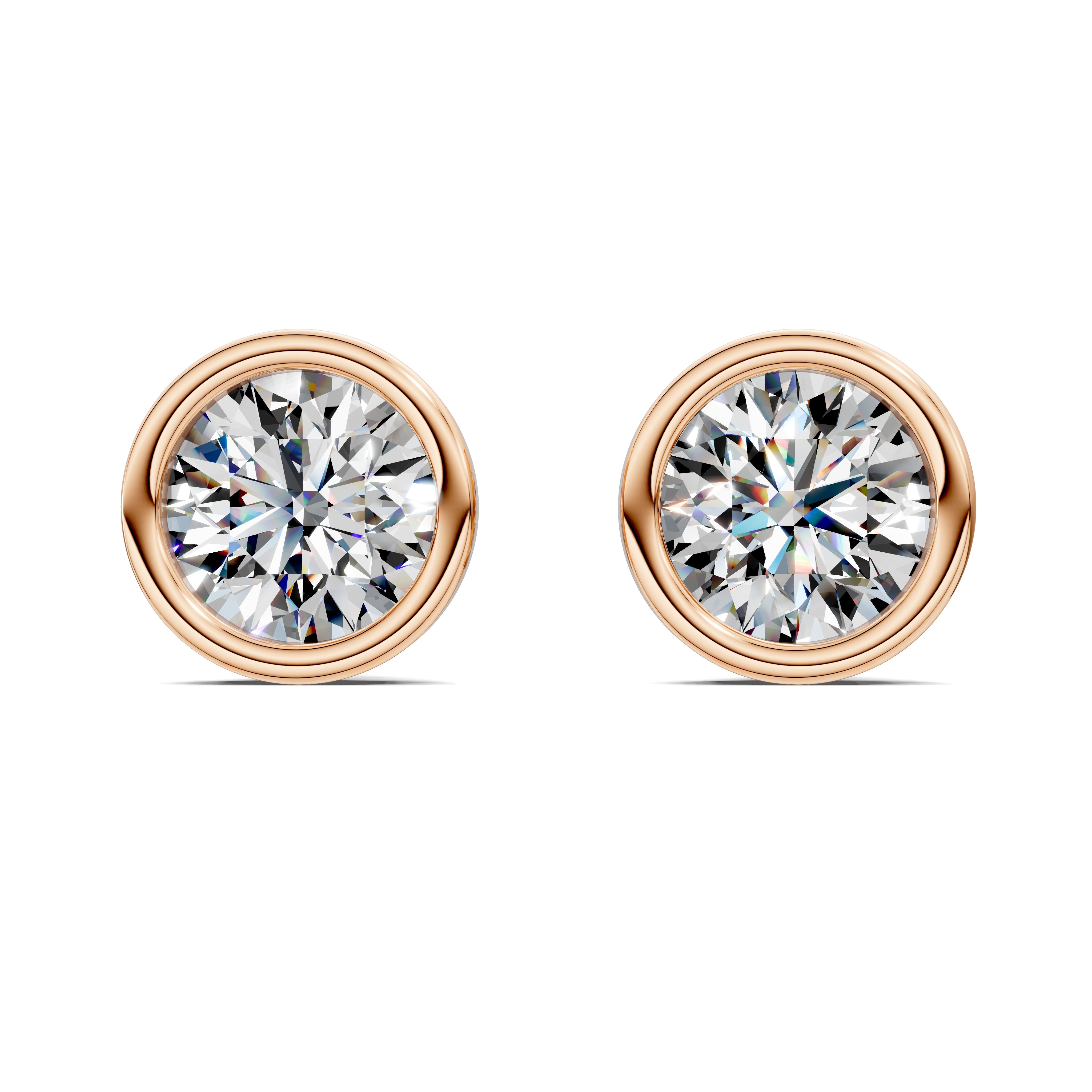 Lena Round Diamond Studs
