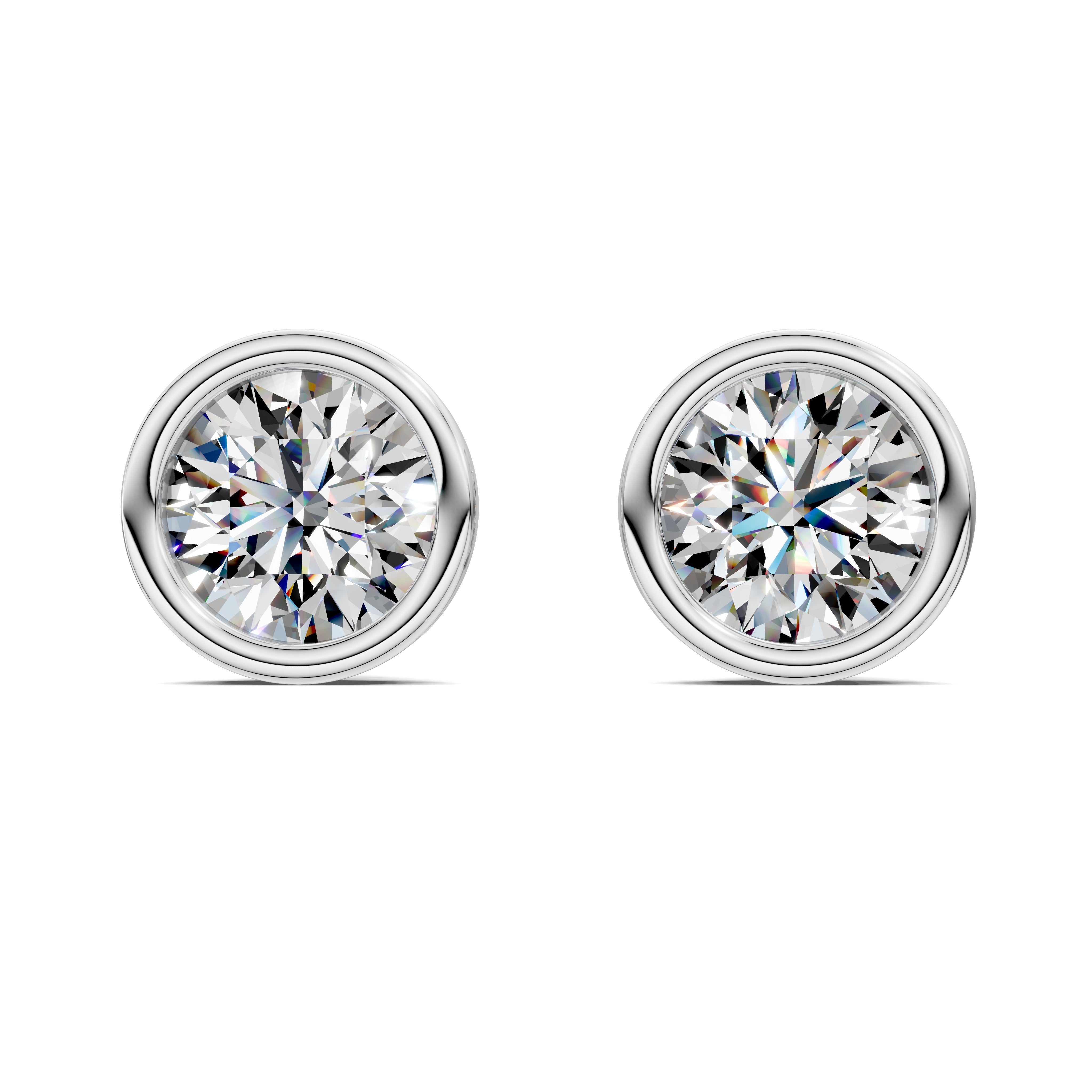 Lena Round Diamond Studs