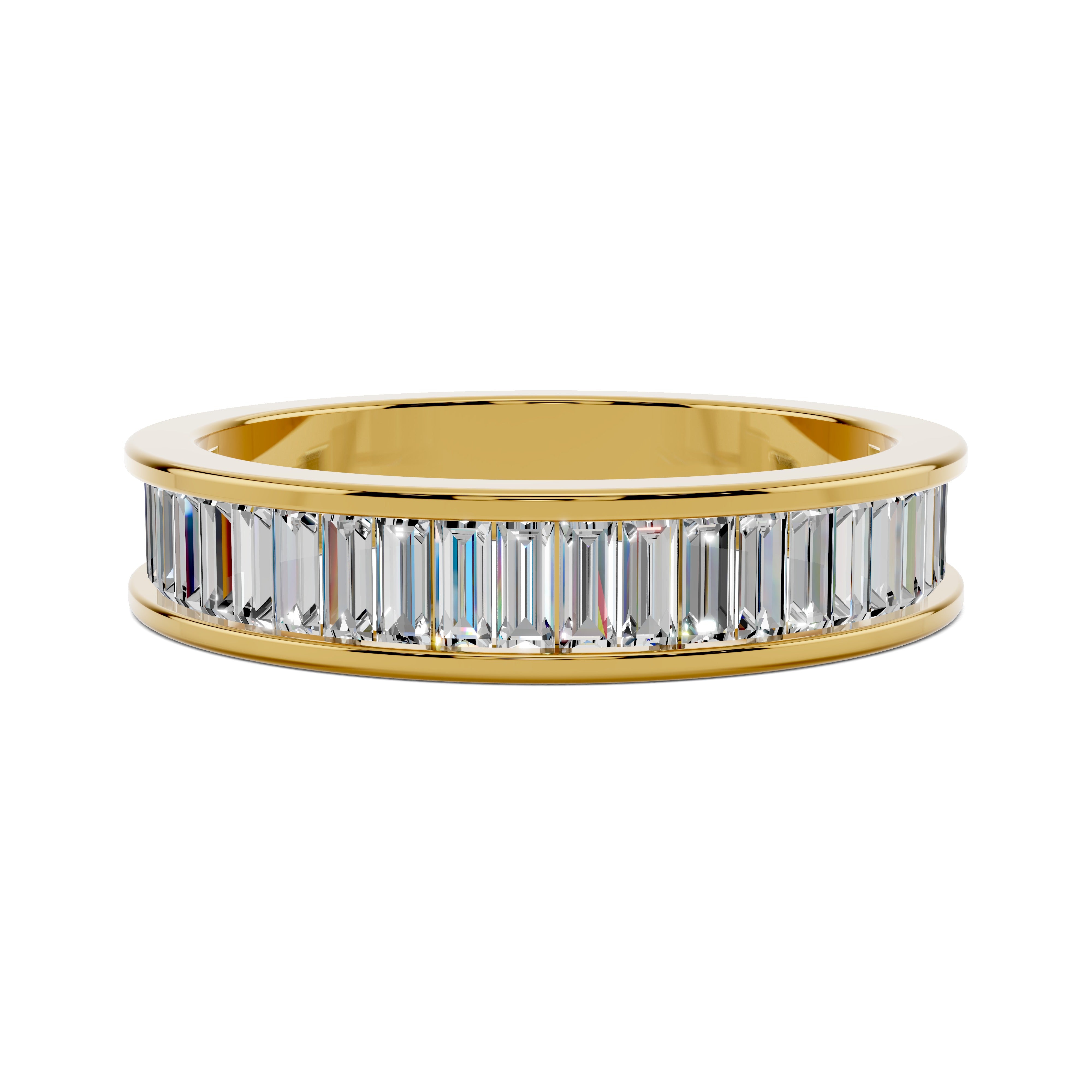 Iris Channel-Set Baguette Band