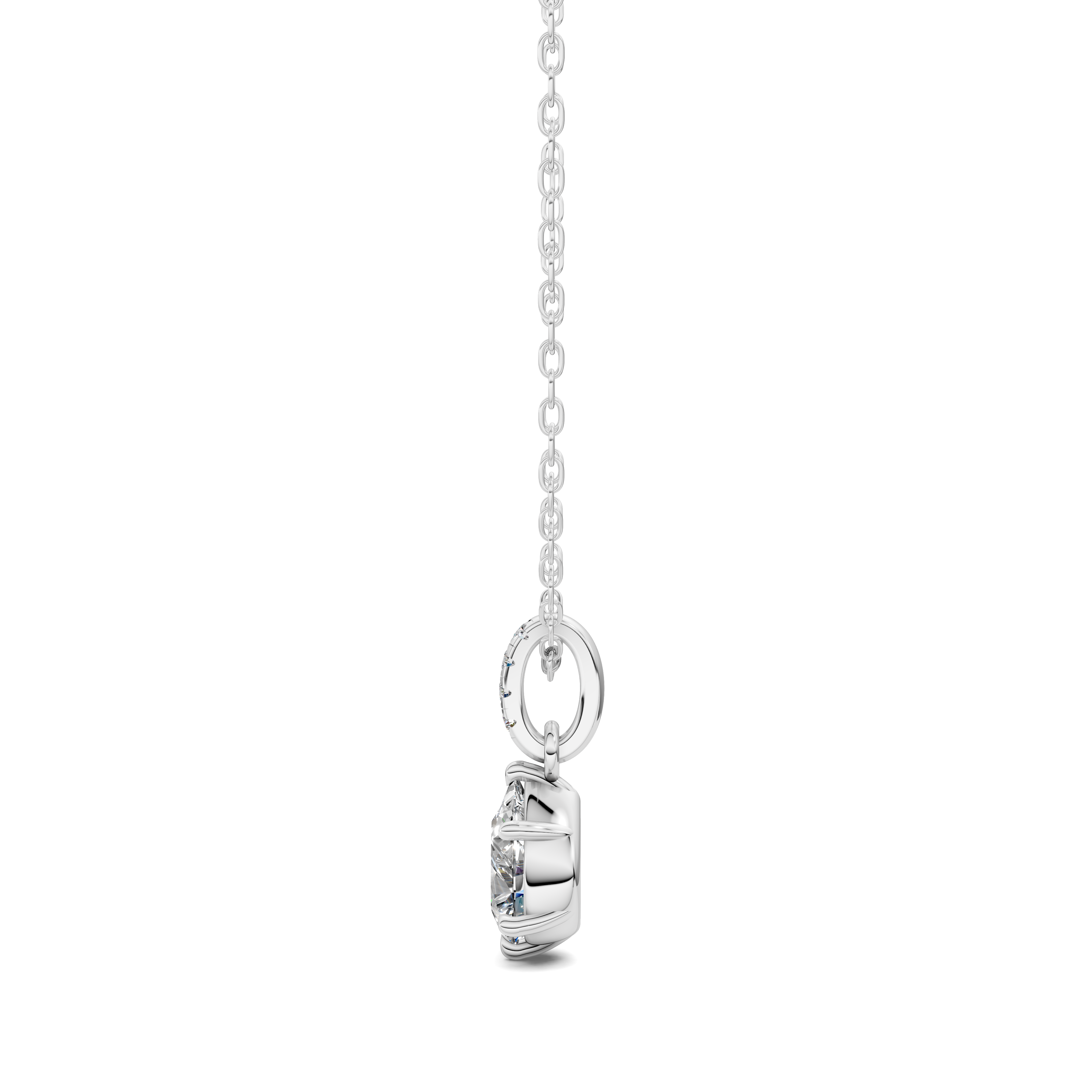 Pear Pavé Bail Pendant (1.50 CTW)