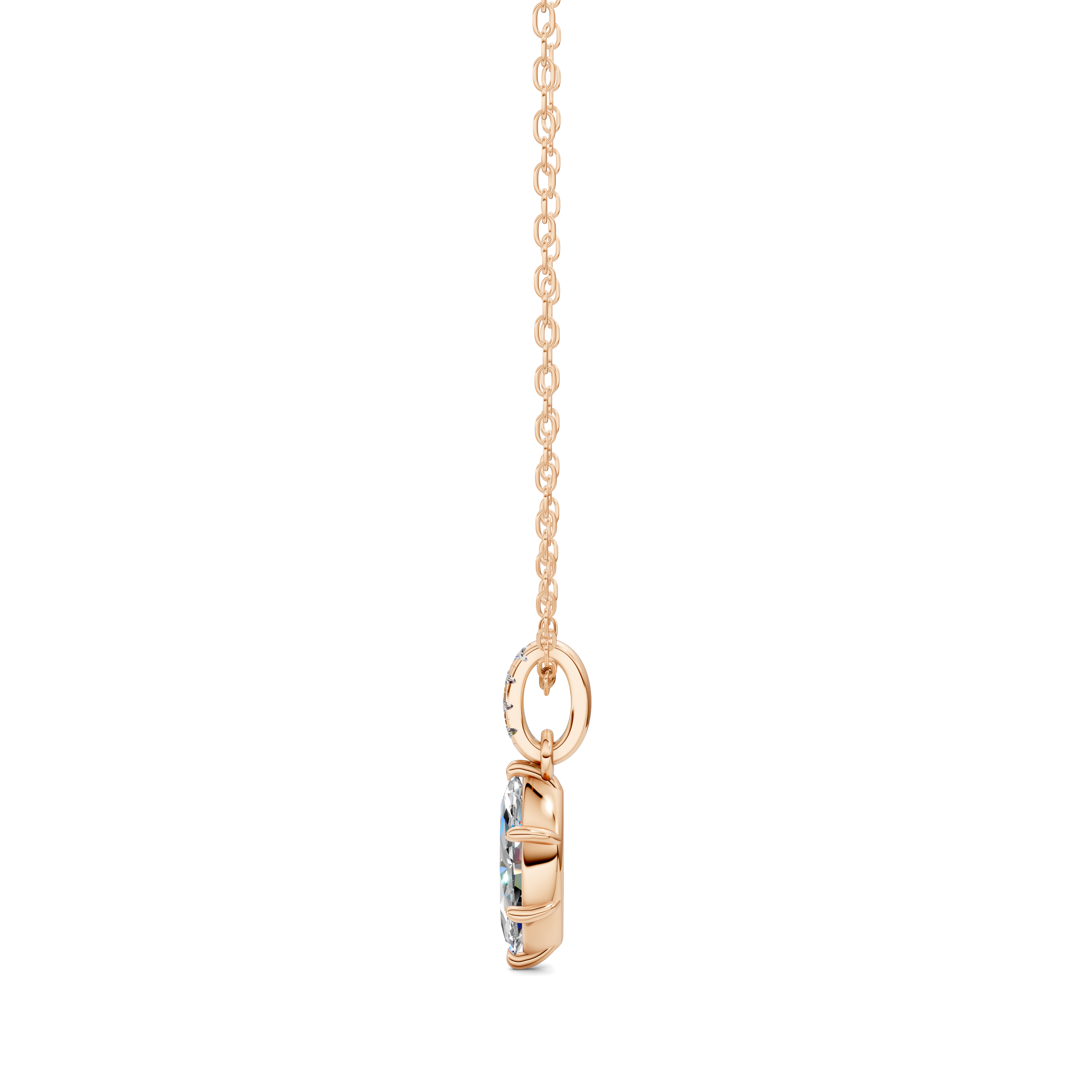 Marquise Pavé Bail Pendant (1.50 CTW)