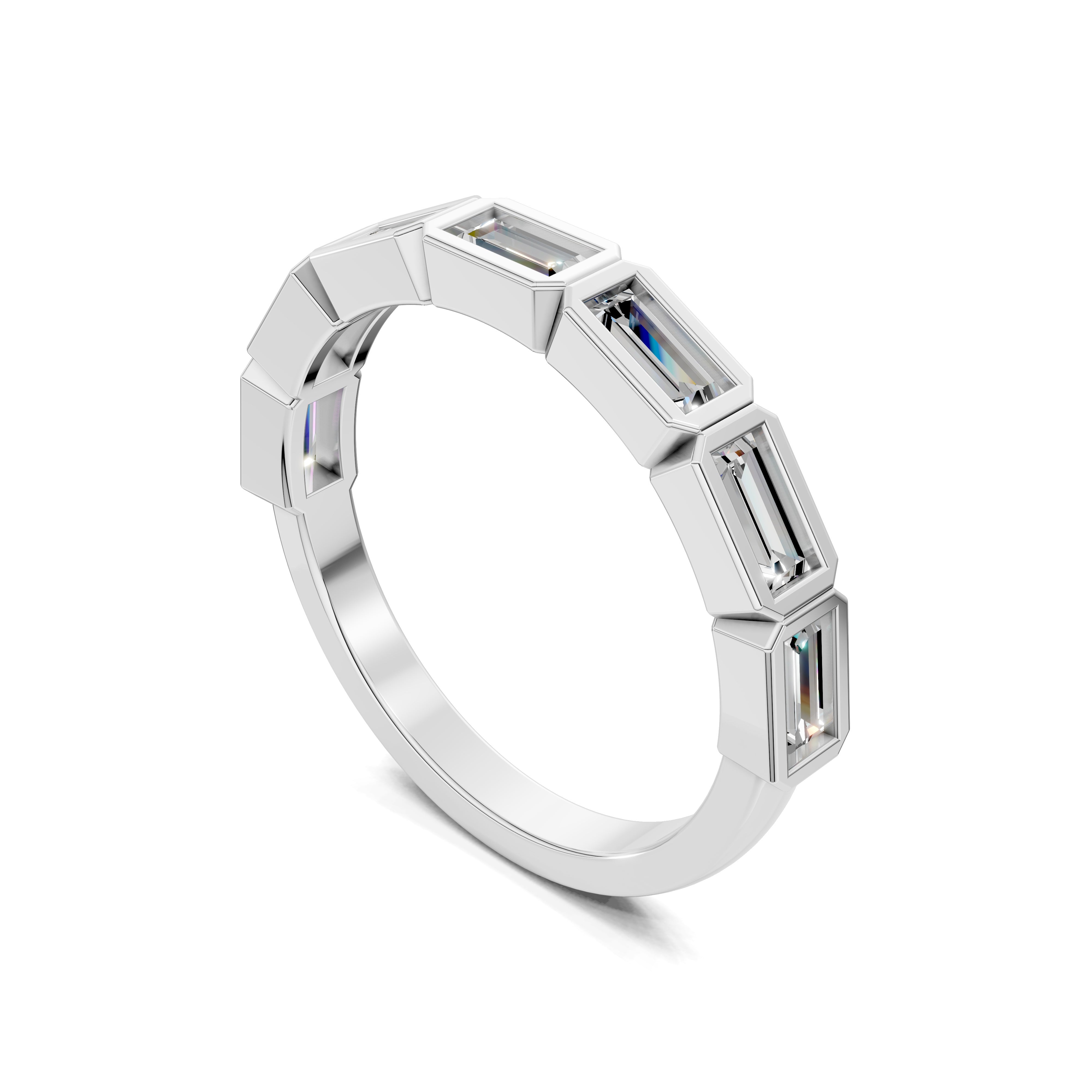 Aria Bezel Baguette Band