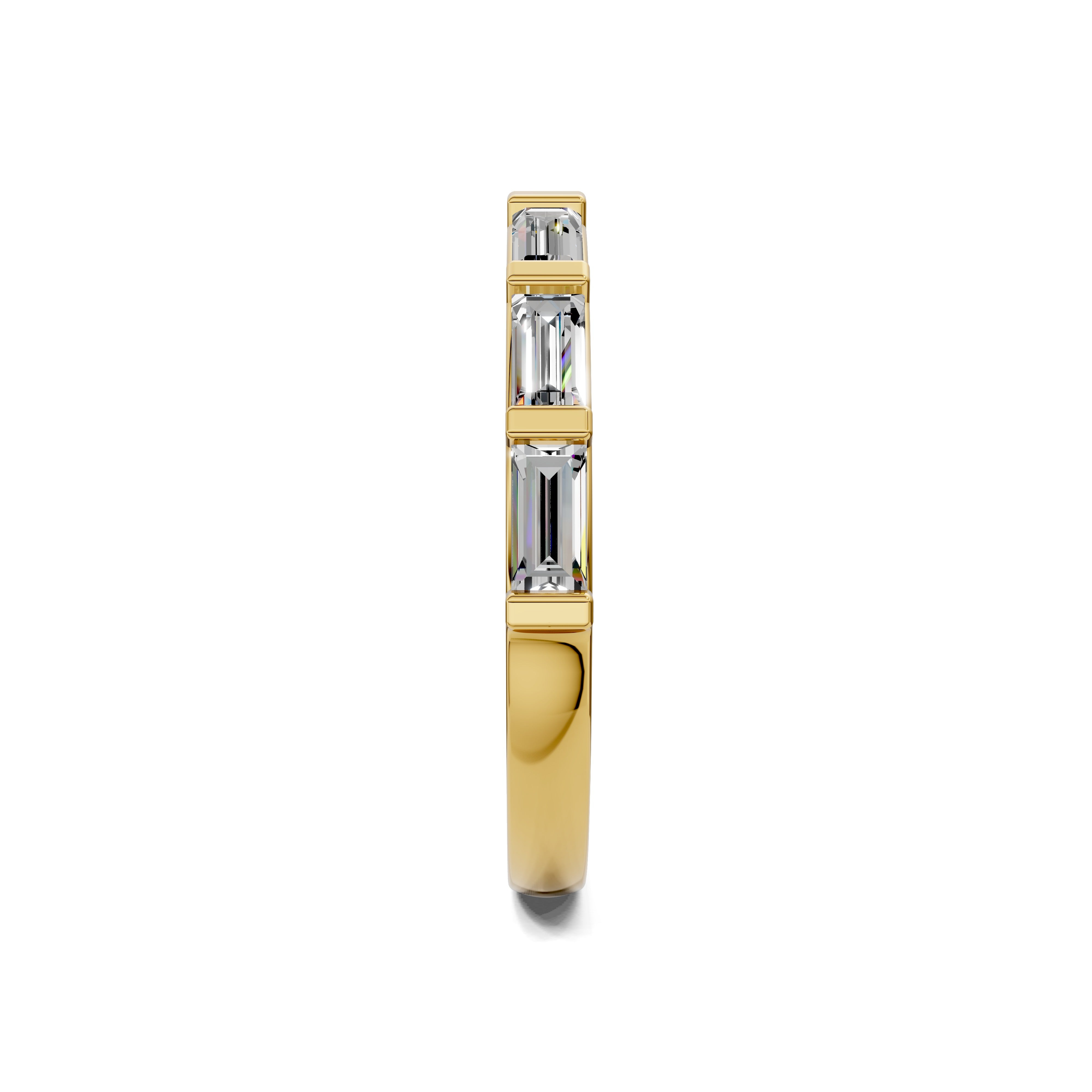 Camille Bar-Set Baguette Wedding Ring