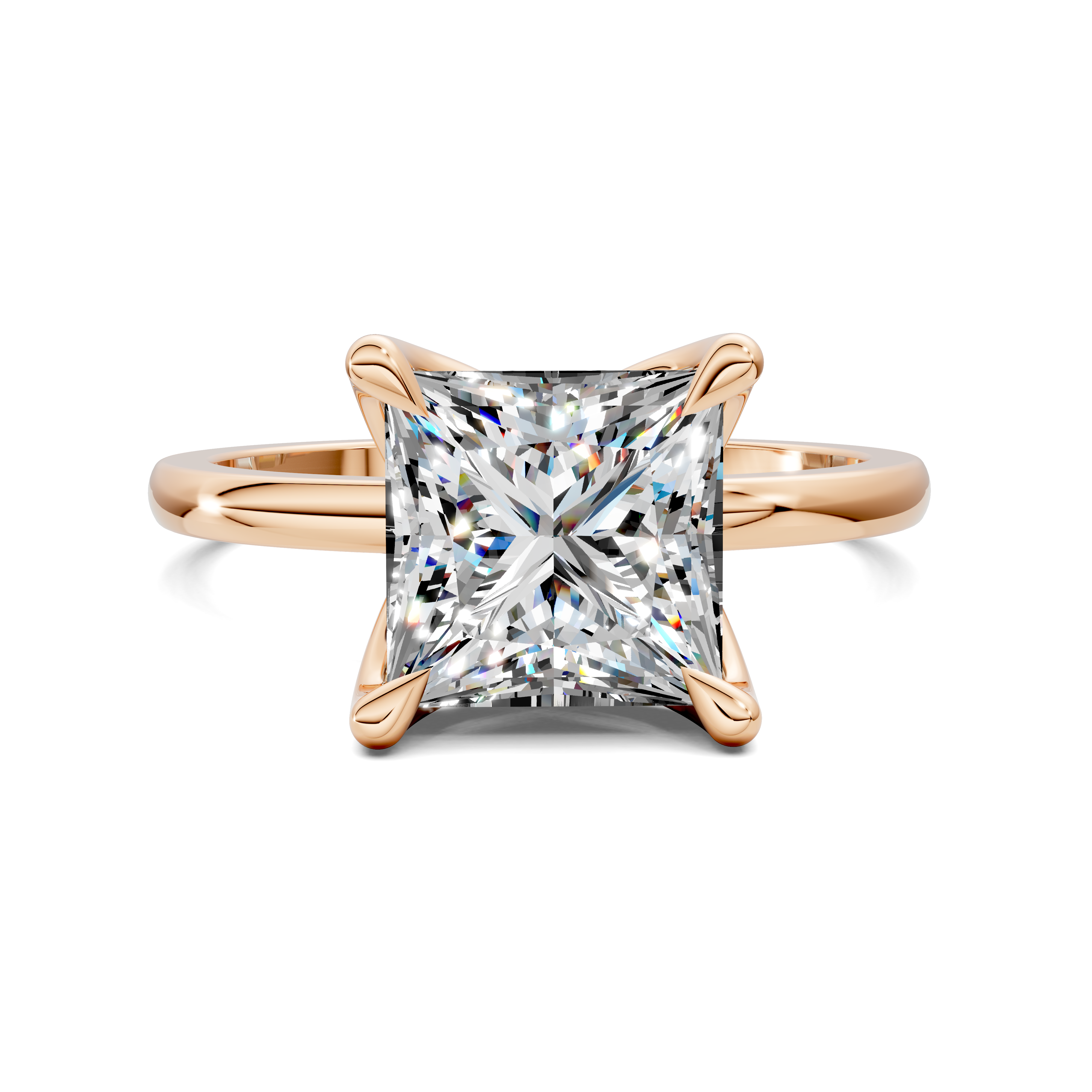 Aris Tulip Basket Solitaire Ring